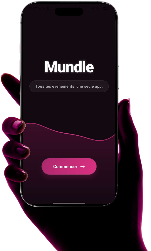 Aperçu de l'application Mundle sur smartphone